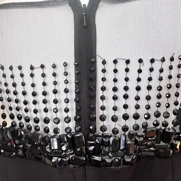 Monique Lhuillier black dress size 14